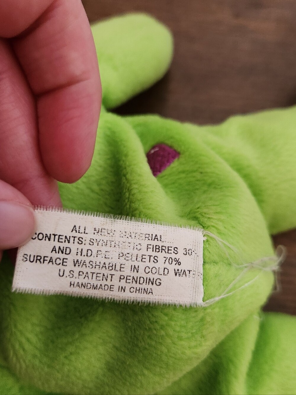 8in Universal Studios Small Lime/Moss Green Teddy Bear - Picture 4 of 4